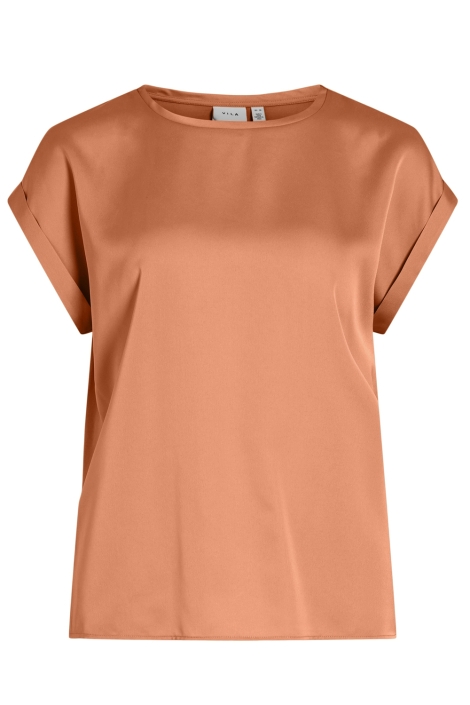 Vila viellette s/s satin top - noos